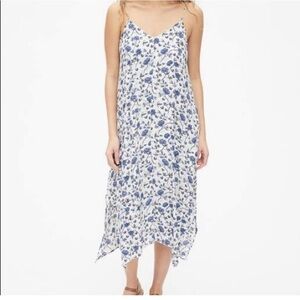 Gap Floral Handkerchief Blue Floral Dress